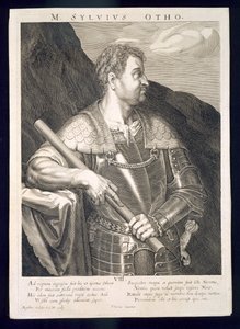 M. Silvius Otho keizer van Rome 68 AD gegraveerd door Aegidius Sadeler (1570-1629)